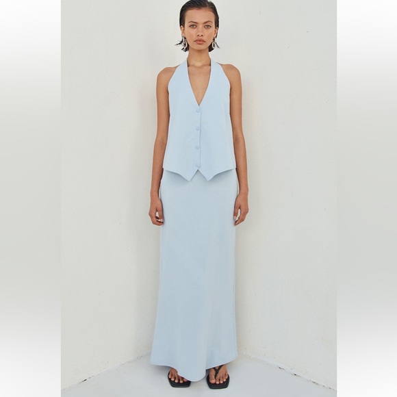 Brioni Linen Maxi Skirt and one back Vest - Picture 5 of 5